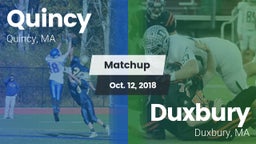 Matchup: Quincy  vs. Duxbury  2018