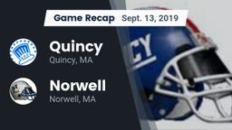 Recap: Quincy  vs. Norwell  2019