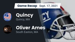 Recap: Quincy  vs. Oliver Ames  2021
