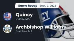 Recap: Quincy  vs. Archbishop Williams  2022