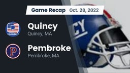Recap: Quincy  vs. Pembroke  2022