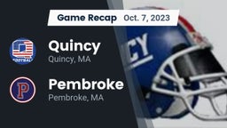 Recap: Quincy  vs. Pembroke  2023