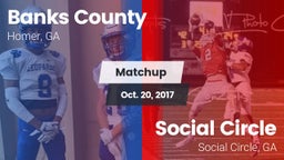Matchup: Banks County High vs. Social Circle  2017