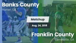 Matchup: Banks County High vs. Franklin County  2018