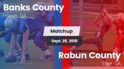 Matchup: Banks County High vs. Rabun County  2018