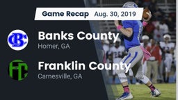 Recap: Banks County  vs. Franklin County  2019
