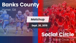 Matchup: Banks County High vs. Social Circle  2019