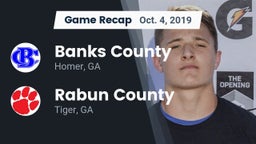 Recap: Banks County  vs. Rabun County  2019
