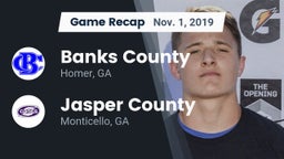 Recap: Banks County  vs. Jasper County  2019