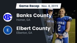 Recap: Banks County  vs. Elbert County  2019