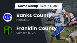 Recap: Banks County  vs. Franklin County  2020