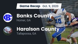 Recap: Banks County  vs. Haralson County  2020