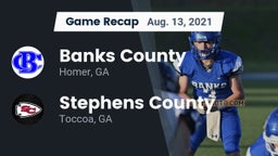 Recap: Banks County  vs. Stephens County  2021