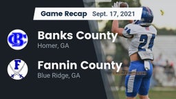 Recap: Banks County  vs. Fannin County  2021