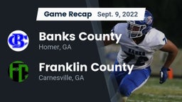 Recap: Banks County  vs. Franklin County  2022