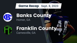 Recap: Banks County  vs. Franklin County  2023