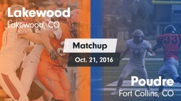 Matchup: Lakewood  vs. Poudre  2016