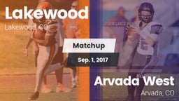 Matchup: Lakewood  vs. Arvada West  2017