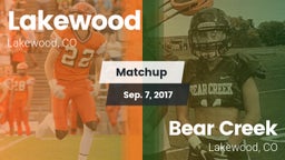 Matchup: Lakewood  vs. Bear Creek  2017