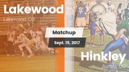 Matchup: Lakewood  vs. Hinkley  2017