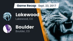 Recap: Lakewood  vs. Boulder  2017