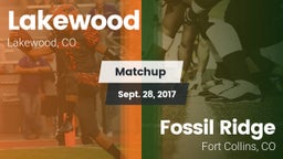 Matchup: Lakewood  vs. Fossil Ridge  2017
