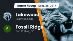 Recap: Lakewood  vs. Fossil Ridge  2017