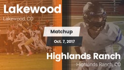 Matchup: Lakewood  vs. Highlands Ranch  2017