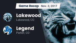 Recap: Lakewood  vs. Legend  2017