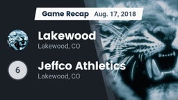 Recap: Lakewood  vs. Jeffco Athletics 2018