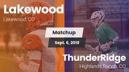 Matchup: Lakewood  vs. ThunderRidge  2019