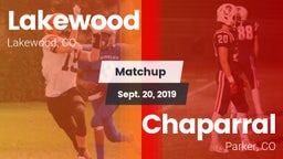 Matchup: Lakewood  vs. Chaparral  2019