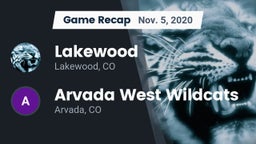 Recap: Lakewood  vs. Arvada West Wildcats 2020