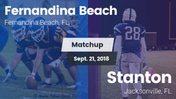 Matchup: Fernandina Beach vs. Stanton  2018