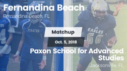 Matchup: Fernandina Beach vs. Paxon School for Advanced Studies 2018
