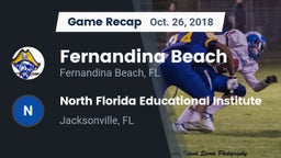 Recap: Fernandina Beach  vs. North Florida Educational Institute  2018