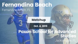 Matchup: Fernandina Beach vs. Paxon School for Advanced Studies 2019