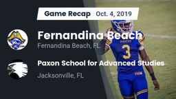 Recap: Fernandina Beach  vs. Paxon School for Advanced Studies 2019