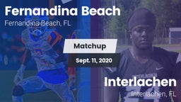 Matchup: Fernandina Beach vs. Interlachen  2020