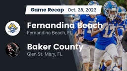 Recap: Fernandina Beach  vs. Baker County  2022