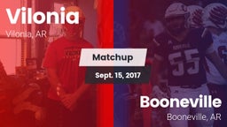Matchup: Vilonia  vs. Booneville  2017