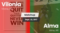 Matchup: Vilonia  vs. Alma  2017