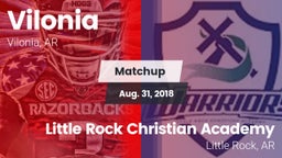 Matchup: Vilonia  vs. Little Rock Christian Academy  2018