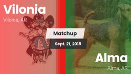 Matchup: Vilonia  vs. Alma  2018