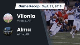 Recap: Vilonia  vs. Alma  2018