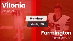 Matchup: Vilonia  vs. Farmington  2018