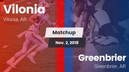 Matchup: Vilonia  vs. Greenbrier  2018
