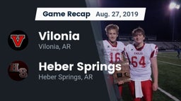 Recap: Vilonia  vs. Heber Springs  2019
