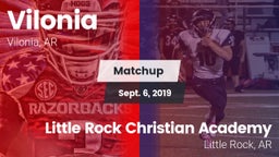 Matchup: Vilonia  vs. Little Rock Christian Academy  2019