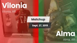Matchup: Vilonia  vs. Alma  2019